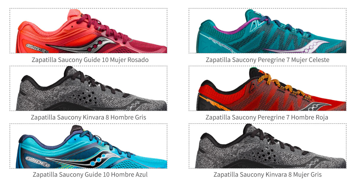 saucony guide 8 mujer azul